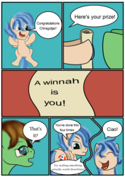 Size: 2894x4093 | Tagged: safe, artist:chrisgotjar, oc, oc only, oc:chrisgotjar, oc:rocket tier, comic, equestria daily mascots, oh snap, text