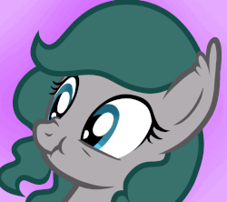 Size: 965x855 | Tagged: safe, oc, oc only, oc:nightshine, bat pony, pony, animated, cute, gif, scrunchy face, silly, simple background, solo