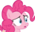 Size: 11672x10641 | Tagged: safe, artist:cyanlightning, pinkie pie, g4, the gift of the maud pie, .svg available, absurd resolution, female, simple background, solo, transparent background, vector, worried