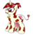 Size: 2800x3000 | Tagged: safe, artist:an-tonio, artist:pananovich, edit, oc, oc only, oc:silver draw, cow, cow pony, pony, unicorn, bell, bell collar, collar, cowbell, cowified, digital art, digital edit, ear tag, female, freckles, hair accessory, hair tie, high res, mare, ponytail, simple background, solo, species swap, transparent background, udder