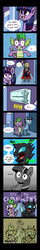 Size: 600x3774 | Tagged: safe, artist:sonikku001, crystal hoof, spike, thorax, twilight sparkle, alicorn, changeling, human, pony, g4, the times they are a changeling, comic, disguise, disguised changeling, family guy, jojo's bizarre adventure, male, thor, to be continued, twilight sparkle (alicorn)