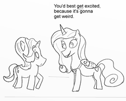 Size: 628x506 | Tagged: safe, artist:php162, princess cadance, starlight glimmer, g4, black and white, grayscale, monochrome, simple background