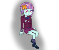 Size: 3960x3351 | Tagged: safe, artist:mildockart, sunny flare, equestria girls, g4, my little pony equestria girls: friendship games, clothes, crystal prep academy, crystal prep academy uniform, crystal prep shadowbolts, female, high res, school uniform, smiling, solo