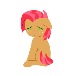 Size: 700x700 | Tagged: safe, artist:anxiousshadowpetals, babs seed, pony, g4, female, simple background, solo, transparent background