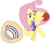 Size: 4531x4000 | Tagged: safe, artist:sollace, fluttershy, pony, buckball season, g4, .svg available, absurd resolution, basket, bottomless, buckball, buckball uniform, clothes, female, magic, open mouth, partial nudity, show accurate, simple background, solo, transparent background, vector