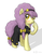 Size: 2185x2837 | Tagged: safe, artist:jh, earth pony, pony, blushing, bow, clothes, dress, female, hair bow, headband, high res, maple town, maple town story: palm town chapter, mare, ponified, raised hoof, simple background, solo, sue sheep, tail bow, white background