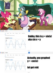 Size: 1920x2633 | Tagged: safe, screencap, apple bloom, cheerilee, gabby, sweetie belle, griffon, g4, the fault in our cutie marks, butt, math, plot