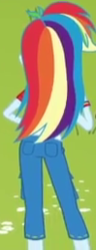 Size: 99x257 | Tagged: safe, screencap, rainbow dash, equestria girls, g4, my little pony equestria girls: legend of everfree, ass, butt, female, hips, rainbutt dash