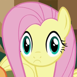 Size: 334x334 | Tagged: safe, edit, edited screencap, screencap, applejack, fluttershy, g4, my little pony: friendship is magic, viva las pegasus, dead stare, las pegasus stare, reaction image