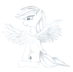 Size: 7315x7128 | Tagged: safe, oc, oc only, pegasus, pony, absurd resolution, monochrome, wings