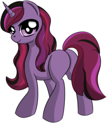 Size: 2175x2500 | Tagged: safe, artist:datapony, pony, butt, ever after high, high res, plot, ponified, raven queen, simple background, smiling, solo, transparent background