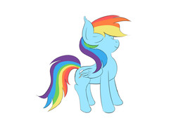 Size: 2400x1800 | Tagged: safe, artist:melonhunter, rainbow dash, g4, female, newbie artist training grounds, smug, solo