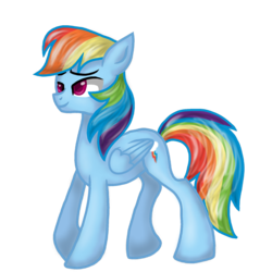 Size: 1280x1280 | Tagged: safe, artist:dazzlicious, rainbow dash, g4, female, newbie artist training grounds, solo