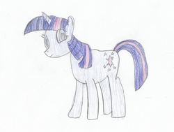 Size: 2000x1512 | Tagged: safe, artist:game-beatx14, twilight sparkle, g4, female, newbie artist training grounds, pencil drawing, solo, traditional art