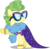 Size: 859x850 | Tagged: safe, artist:seahawk270, fluttershy, g4, viva las pegasus, bracelet, clothes, disguise, ear piercing, eyes closed, female, impossibly rich, jewelry, piercing, raised hoof, simple background, solo, sunglasses, transparent background, vector