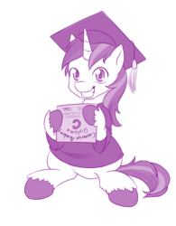 Size: 859x1100 | Tagged: safe, artist:dstears, shining armor, pony, unicorn, g4, colt, cute, diploma, graduation, male, newbie artist training grounds, shining adorable, smiling, solo, stallion