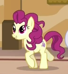 Size: 307x335 | Tagged: safe, screencap, lock heart, earth pony, pony, g4, viva las pegasus, las pegasus resident, raised hoof, raised leg, smiling, solo