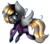 Size: 1024x905 | Tagged: safe, artist:twily-star, oc, oc only, oc:digital dusk, pony, clothes, shadowbolts costume, solo, watermark