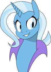 Size: 2804x3884 | Tagged: safe, artist:xaxu-slyph, trixie, pony, unicorn, g4, collaboration, colored, female, grin, high res, looking at you, mare, simple background, smiling, solo, transparent background, vector, wrong eye color