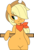 Size: 1982x2938 | Tagged: safe, artist:hidden-cat, artist:xaxu-slyph, applejack, earth pony, pony, g4, applejack's hat, bandana, belly button, bipedal, bipedal leaning, child bearing hips, clothes, colored, cowboy hat, featureless crotch, female, hair over one eye, hat, hind legs, hips, looking back, naked scarf, scarf, simple background, solo, transparent background