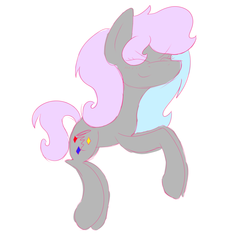 Size: 2500x2500 | Tagged: safe, artist:hurricanestarpegasus, oc, oc only, oc:hurricanestar, colored sketch, eyes closed, high res, sketch, smiling, solo