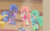 Size: 371x230 | Tagged: safe, screencap, emerald flare, sapphire sequins, sunset circus, zen moment, earth pony, pony, g4, viva las pegasus, angry, background pony, cropped, female, mare, midriff, show mares, showgirl, unamused