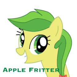 Size: 1173x1173 | Tagged: safe, artist:willowtails, apple fritter, earth pony, pony, g4, apple family member, female, grin, mare, simple background, smiling, solo, transparent background