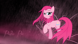 Size: 1920x1080 | Tagged: safe, artist:leadhooves, artist:leonbrony, artist:quasdar, pinkie pie, g4, alternate hairstyle, looking at you, pinkamena diane pie, raised hoof, straight hair, vector, wallpaper, windswept mane