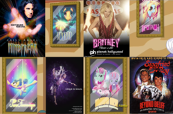 Size: 1600x1058 | Tagged: safe, screencap, britneigh spears, trapeze star, pony, g4, my little pony: friendship is magic, viva las pegasus, britney spears, cirque du soleil, comparison, criss angel, ponified celebrity, siegfried and roy