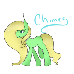 Size: 500x500 | Tagged: safe, artist:cottoncandycat12, oc, oc only, oc:chimes, original species, newbie artist training grounds, solo