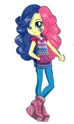 Size: 328x546 | Tagged: safe, bon bon, sweetie drops, equestria girls, g4, my little pony equestria girls: legend of everfree, camp fashion show outfit, female, simple background, solo, white background