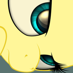 Size: 600x600 | Tagged: safe, artist:styroponyworks, fluttershy, g4, close-up, female, serious, solo, wip