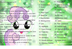 Size: 1278x870 | Tagged: safe, sweetie belle, g4, birthday game, exploitable meme, meme, text