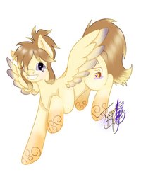 Size: 600x750 | Tagged: safe, oc, oc only, pegasus, pony, cute, smiling