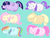 Size: 1024x768 | Tagged: safe, artist:shyamette, applejack, fluttershy, pinkie pie, rainbow dash, rarity, twilight sparkle, alicorn, pony, g4, chibi, chubbie, cute, group, mane six, twilight sparkle (alicorn)