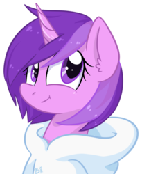 Size: 753x920 | Tagged: safe, artist:bloodorangepancakes, oc, oc only, pony, unicorn, clothes, hoodie, not amethyst star, solo