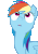Size: 520x737 | Tagged: safe, artist:tanyahra, rainbow dash, pegasus, pony, g4, 60 fps, animated, cute, dashabetes, female, gif, looking down, looking up, mare, simple background, solo, transparent background