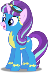 Size: 5000x7512 | Tagged: safe, artist:baronbronie, starlight glimmer, g4, absurd resolution, clothes, female, goggles, open mouth, simple background, solo, transparent background, vector, wonderbolts uniform