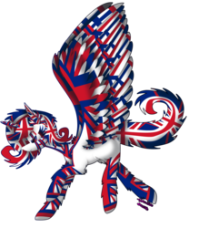 Size: 1024x1170 | Tagged: safe, artist:vanillaswirl6, oc, oc only, pony, great britain, nation ponies, ponified, solo, united kingdom, vanillaswirl6's nation ponies