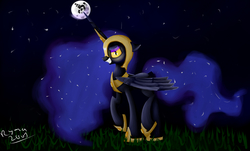 Size: 1900x1150 | Tagged: safe, artist:ryma2001, nightmare moon, pony, g4, female, solo