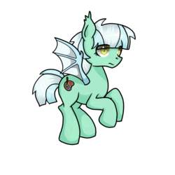 Size: 1600x1600 | Tagged: safe, artist:dazzlicious, oc, oc only, oc:pastel palette, bat pony, pony, newbie artist training grounds, solo