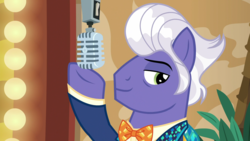 Size: 1920x1080 | Tagged: safe, screencap, gladmane, pony, g4, viva las pegasus, michael buffer's favorite pony, microphone