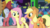 Size: 1920x1080 | Tagged: safe, screencap, applejack, fluttershy, frying pan (g4), silver waves, earth pony, pegasus, pony, g4, my little pony: friendship is magic, viva las pegasus, butt, female, las pegasus resident, mare, plot, walking