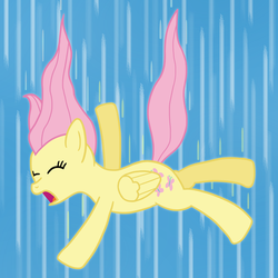 Size: 5138x5138 | Tagged: safe, artist:fluttershy_z, fluttershy, g4, absurd resolution, falling, female, newbie artist training grounds, photoshop, solo