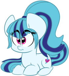 Size: 1446x1590 | Tagged: safe, artist:songheartva, sonata dusk, pony, g4, female, ponified, prone, simple background, solo, transparent background