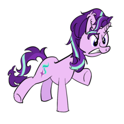 Size: 926x926 | Tagged: safe, artist:roguelament, starlight glimmer, g4, female, messy mane, paint tool sai, simple background, solo, transparent background