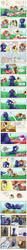 Size: 2040x19150 | Tagged: safe, artist:redheadfly, doctor whooves, pound cake, scootaloo, time turner, oc, oc:blazing sky, oc:lucky fly, pony, g4, comic, cookie, food, male, picnic blanket, pie, stallion, sugar (food), sugarcube, tea