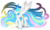 Size: 5000x3000 | Tagged: safe, artist:shadowsketch1203, princess celestia, pony, g4, female, high res, magic, mare, simple background, solo, spread wings, transparent background