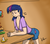 Size: 1280x1118 | Tagged: safe, artist:the-kinetic, twilight sparkle, human, g4, breasts, candle, cleavage, clothes, female, humanized, shorts, solo