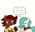 Size: 640x600 | Tagged: safe, artist:ficficponyfic, color edit, edit, edited edit, oc, oc only, oc:emerald jewel, oc:ruby rouge, earth pony, pony, colt quest, animated, bandana, clothes, color, colored, colt, confused, cyoa, eyes closed, female, femboy, filly, foal, gif, hair over one eye, knife, male, smiling, talking, tomboy